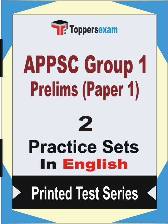 APPSC Group 1 Prelims (Paper 1) Book in English - Question Paper / Practice Set