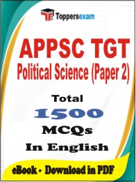 APPSC TGT Political Science (Paper 2) PDF Book in English - MCQ / Objective Questions