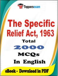 The Specific Relief Act, 1963 PDF Book in English - MCQ / Objective Questions