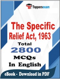 The Specific Relief Act, 1963 PDF Book in English - MCQ / Objective Questions