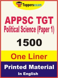 APPSC TGT Political Science (Paper 1) One Liner Book in English