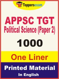 APPSC TGT Political Science (Paper 2) One Liner Book in English