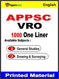 APPSC VROOne Liner Book in English