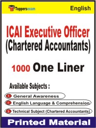 ICAI Executive Officer (Chartered Accountants) One Liner Book in English