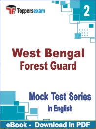 West Bengal Forest Guard Test PDF Book In English - Question Paper