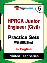 HPRCA Junior Engineer (Civil) Book in English - Mock Test / Practice Set