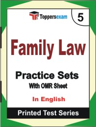 Family Law Book in English - Mock Test / Practice Set