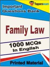 Family Law Book in English - Objective MCQ