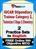 IGCAR Stipendiary Trainee Category 2, Technician C Stage 2 (Chemistry) Test Book in English - Question Paper / Practice Set