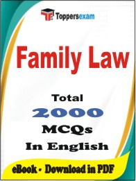 Family Law PDF Book in English - MCQ / Objective Questions