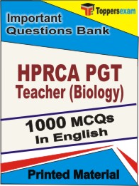 HPRCA PGT Teacher (Biology) Book in English - Objective MCQ