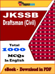 JKSSB Draftsman (Civil) PDF Book In English - MCQ / Objective Questions