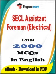 SECL Assistant Foreman (Electrical) PDF Book In English - MCQ / Objective Questions