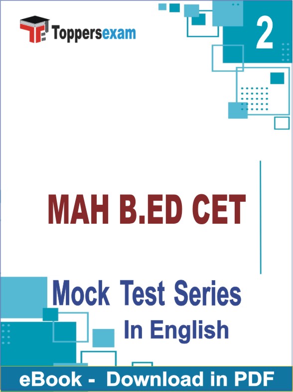 MAH B.ED CET PDF Book In English - Question Paper
