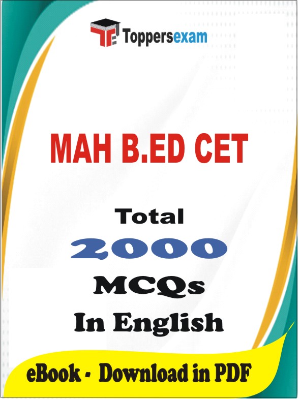 MAH B.ED CET PDF Book In English - MCQ / Objective Questions