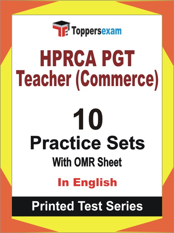HPRCA PGT Teacher (Commerce) Book in English - Practice Set