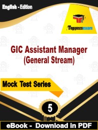 GIC Assistant Manager (General Stream) Test PDF Book In English - Practice Set