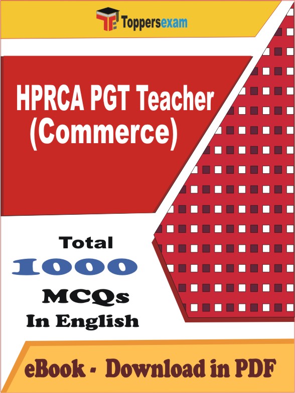 HPRCA PGT Teacher (Commerce) PDF Book In English - MCQ / Objective Questions