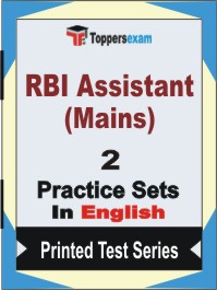 RBI Assistant (Mains) Book in English - Question Paper / Practice Set