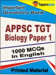APPSC TGT Biology (Paper-1)  Book in English - Objective MCQ