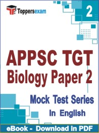 APPSC TGT Biology (Paper-2)  Test PDF Book In English - Question Paper