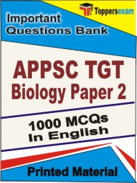 APPSC TGT Biology (Paper-2)  Book in English - Objective MCQ
