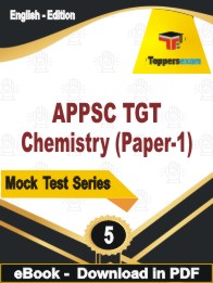 APPSC TGT Chemistry (Paper-1)  PDF Book In English - Practice Set