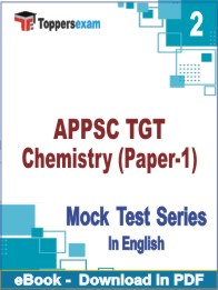 APPSC TGT Chemistry (Paper-1) PDF Book In English - Question Paper