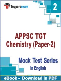 APPSC TGT Chemistry (Paper-2) PDF Book In English - Question Paper