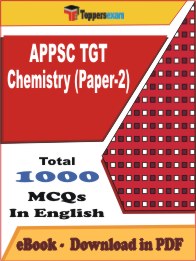 APPSC TGT Chemistry (Paper-2) PDF Book In English - MCQ / Objective Questions