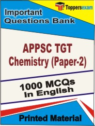 APPSC TGT Chemistry (Paper-2) Book in English - Objective MCQ