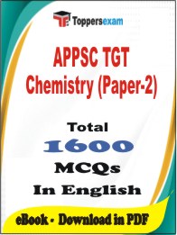 APPSC TGT Chemistry (Paper-2) PDF Book In English - MCQ / Objective Questions