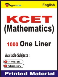 KCET (Mathematics) One Liner Book in English