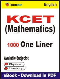KCET (Mathematics) One Liner Book PDF in English