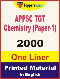 APPSC TGT Chemistry (Paper-1) One Liner Book in English