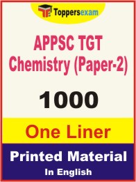 APPSC TGT Chemistry (Paper-2) One Liner Book in English