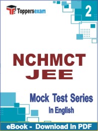 NCHMCT JEE Test PDF Book In English - Question Paper