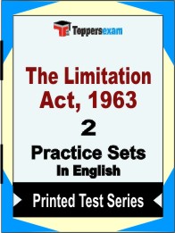 The Limitation Act, 1963 Book in English- Question Paper / Practice Set