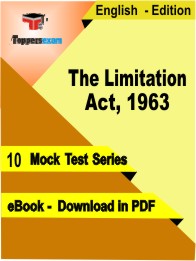 The Limitation Act, 1963 PDF Book In English- Mock Test/Practice Set