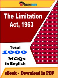 The Limitation Act, 1963 PDF Book In English - MCQ / Objective Questions