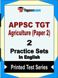 APPSC TGT Agriculture (Paper 2)  Book in English- Question Paper / Practice Set