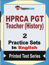 HPRCA PGT Teacher (History) Book in English - Question Paper / Practice Set