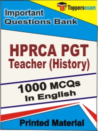 HPRCA PGT Teacher (History) Book in English - Objective MCQ