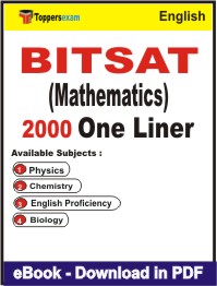 BITSAT (Mathematics) One Liner Book PDF in English