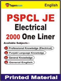 PSPCL JE Electrical One Liner Book in English