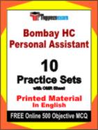 Bombay HC Personal Assistant Test Book in English - Practice Set