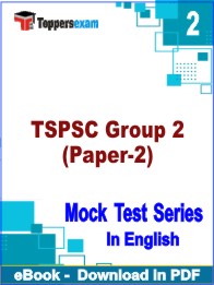 TSPSC Group 2 (Paper-2) Test PDF Book In English - Question Paper