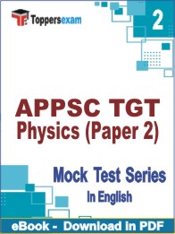 APPSC TGT Physics (Paper 2) Test PDF Book In English - Question Paper