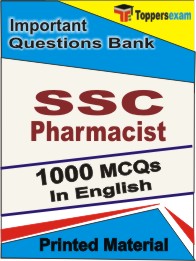 SSC Pharmacist Book in English - Objective MCQ