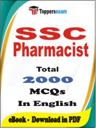 SSC Pharmacist PDF Book in English - MCQ / Objective Questions